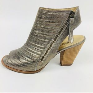 Paul Green Cayanne Leather Peep Toe Sandal